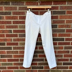 The Limited White Pleat Straight Fit Dress Pants Trousers